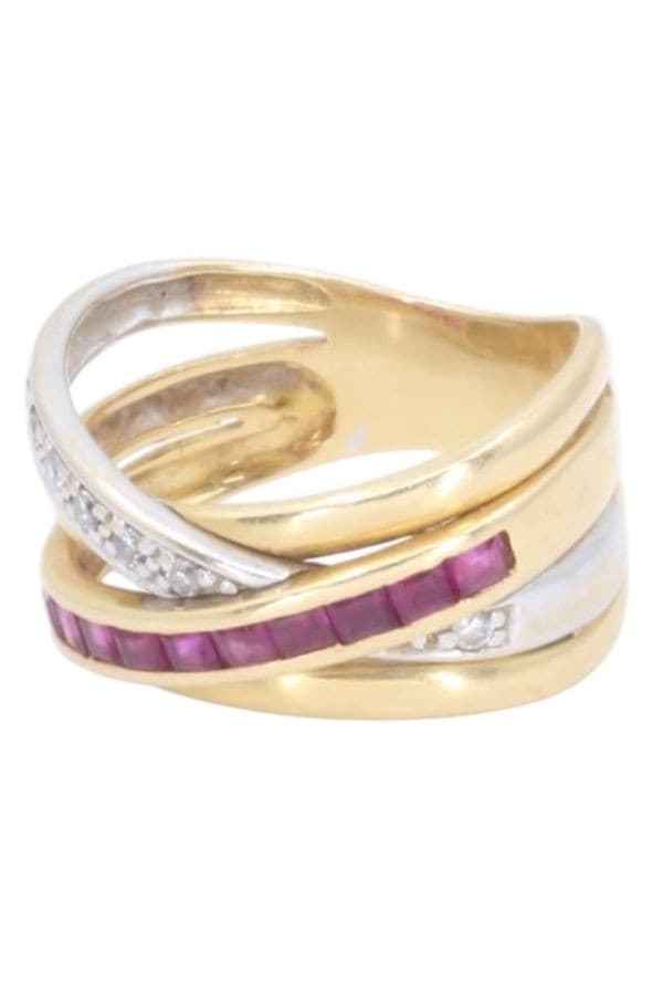 Bague Rubis Diamants - photo 5
