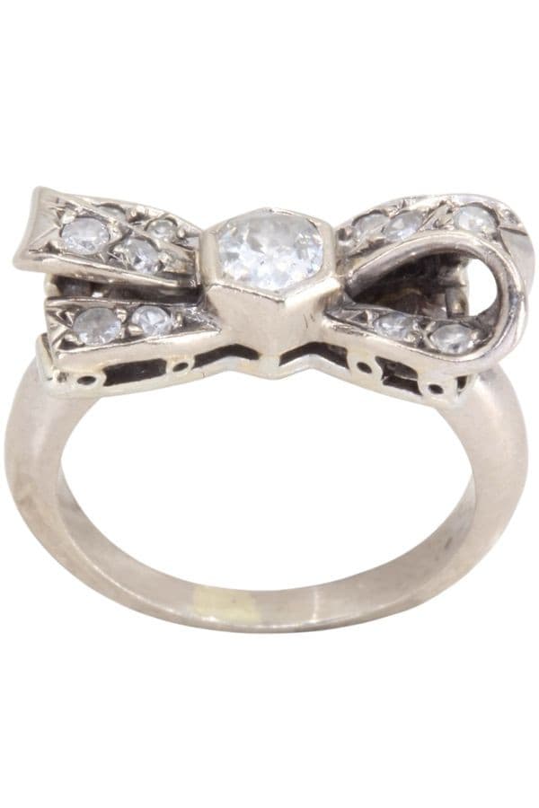 Bague Noeud Diamants
