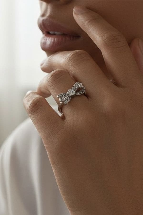 Bague Noeud Diamants - photo 2