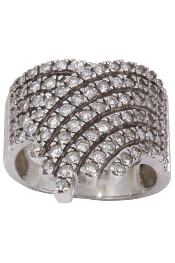 BAGUE PAVAGE DIAMANTS, photo 2 sur 3