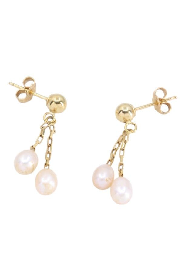 Boucles d'Oreilles Pendantes Perles - photo 3
