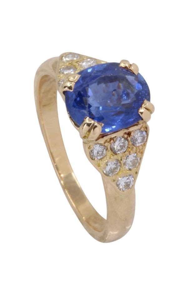 Bague Moderne Saphir et Diamants - photo 4