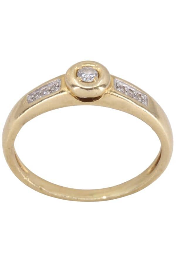 BAGUE STYLE SOLITAIRE DIAMANTS, photo 2 sur 3