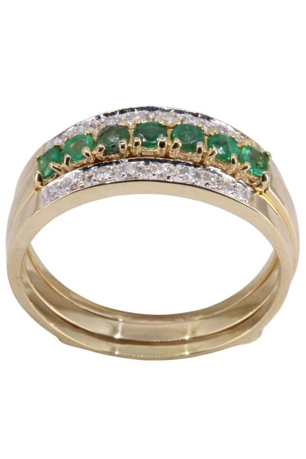 Bague Diamants, Rubis et Émeraudes - photo 5