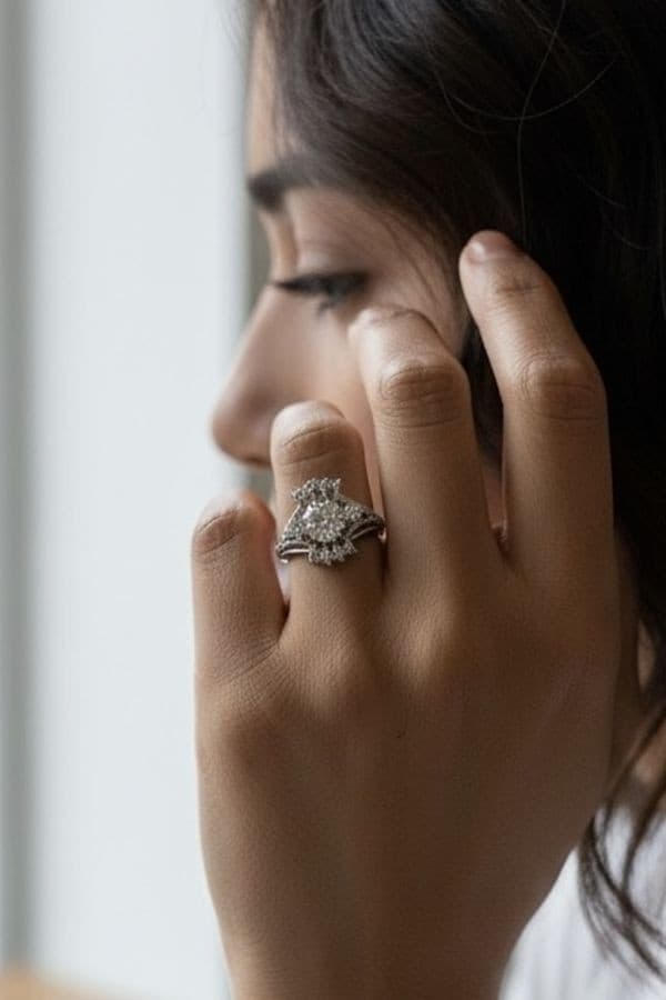 Bague Diamants Années 50 - photo 2
