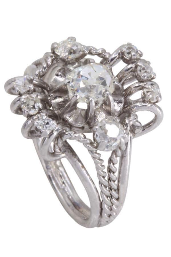 Bague Diamants Années 50 - photo 4