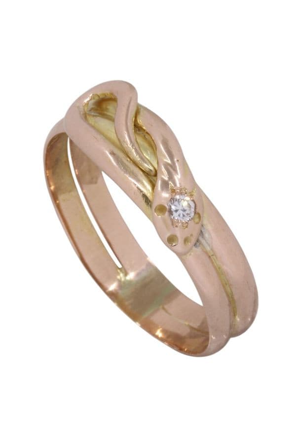 Bague Ancienne Serpent - photo 3