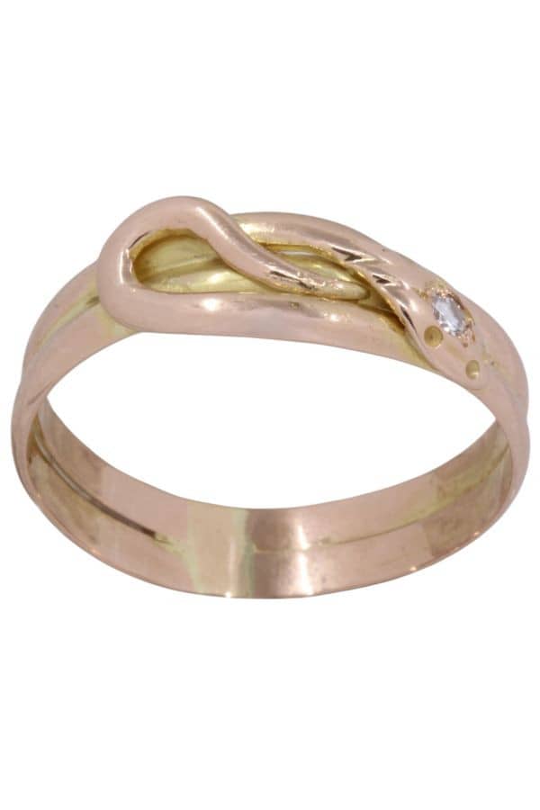 BAGUE ANCIENNE SERPENT, photo 2 sur 3
