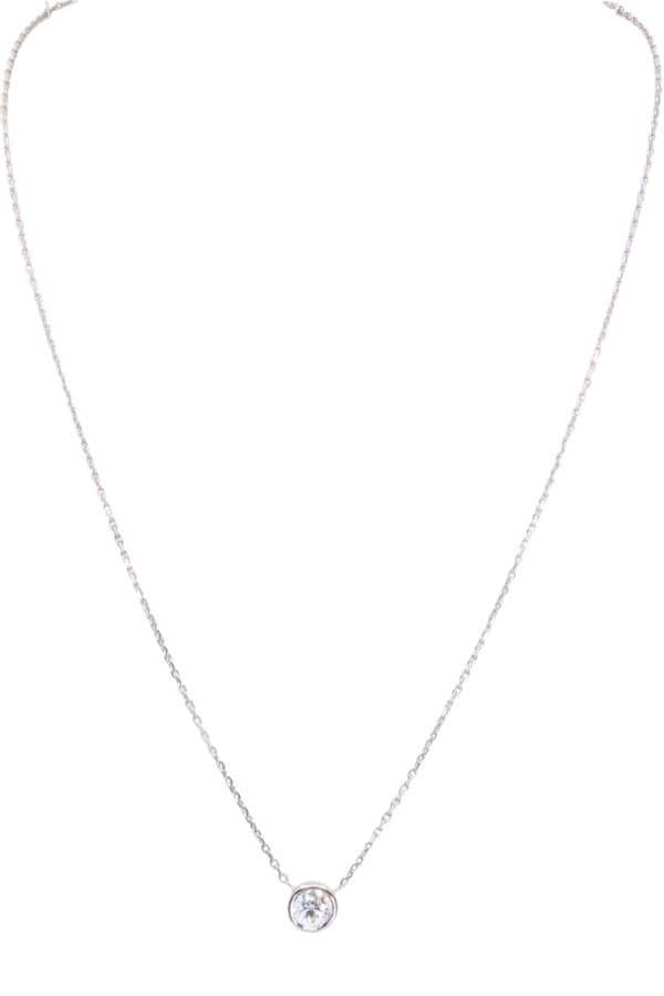 COLLIER CENTRE DIAMANT, photo 2 sur 3