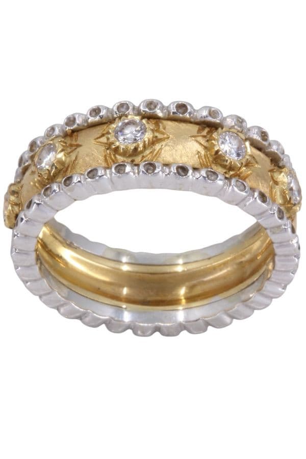 Bague 2 Ors Diamants