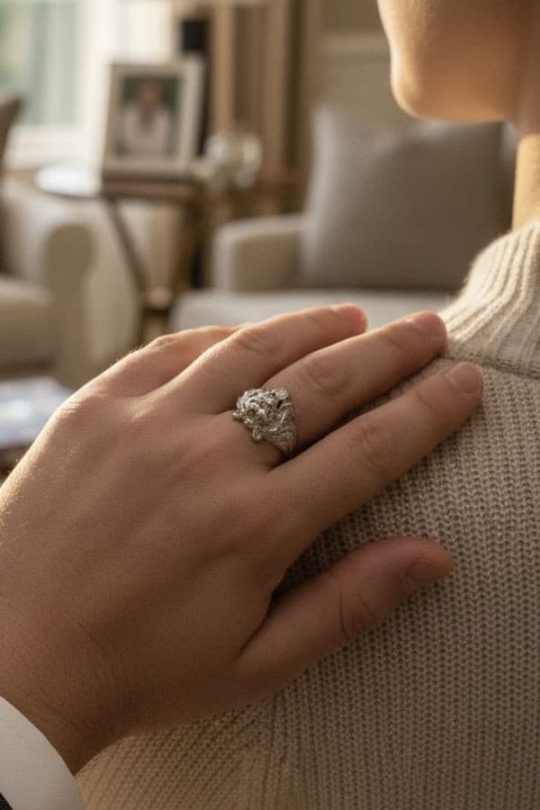 Bague Tête de Lion Diamant - photo 3