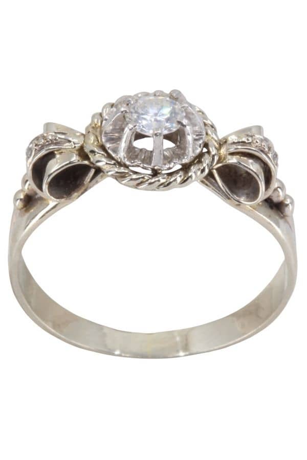 BAGUE ANCIENNE DIAMANTS, photo 2 sur 3