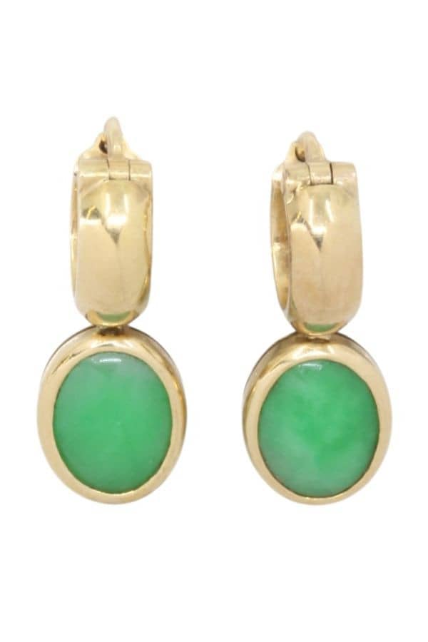 BOUCLES D'OREILLES CRÉOLES AGATES, photo 2 sur 3