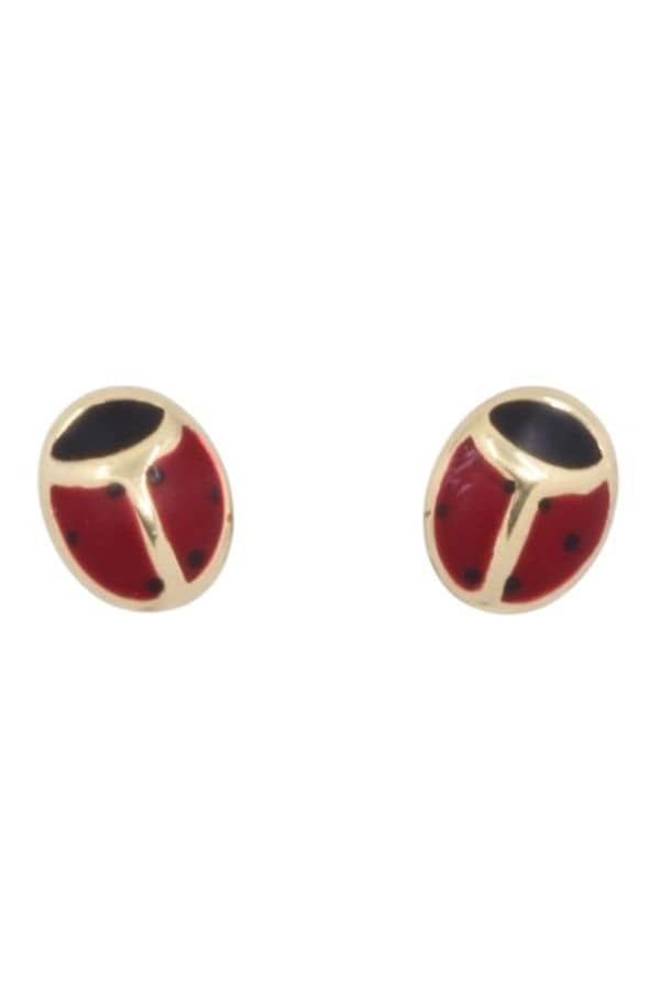 BOUCLES D'OREILLES COCCINELLES, photo 2 sur 3