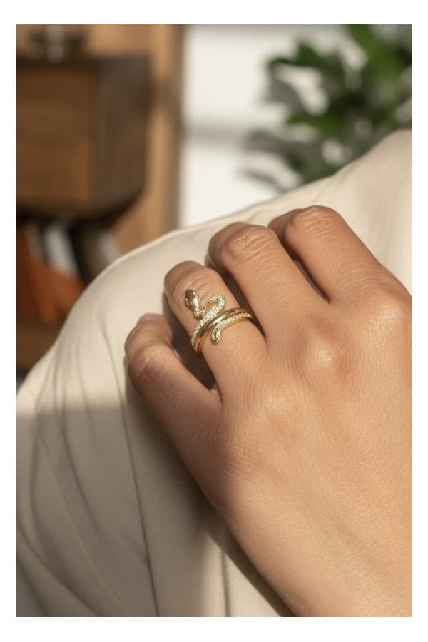 Bague Serpent Diamants - photo 2