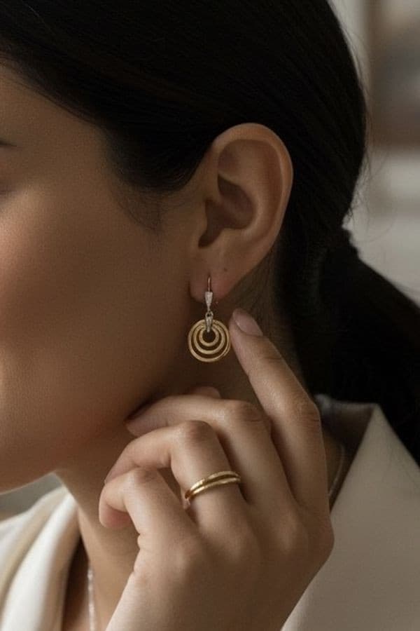 Boucles d'Oreilles Pendantes 2ORS - photo 2