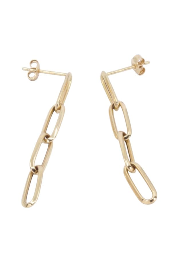 Boucle d'Oreilles Chainettes Pendantes - photo 3
