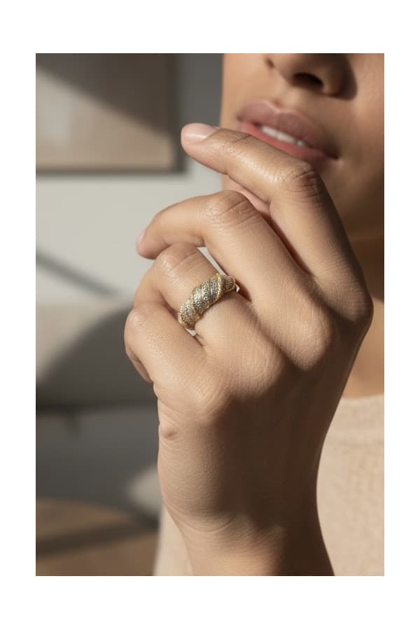 Bague Jonc Moderne Diamants - photo 2