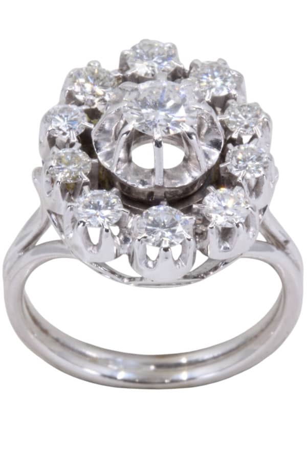 BAGUE FLEUR DIAMANTS, photo 2 sur 3