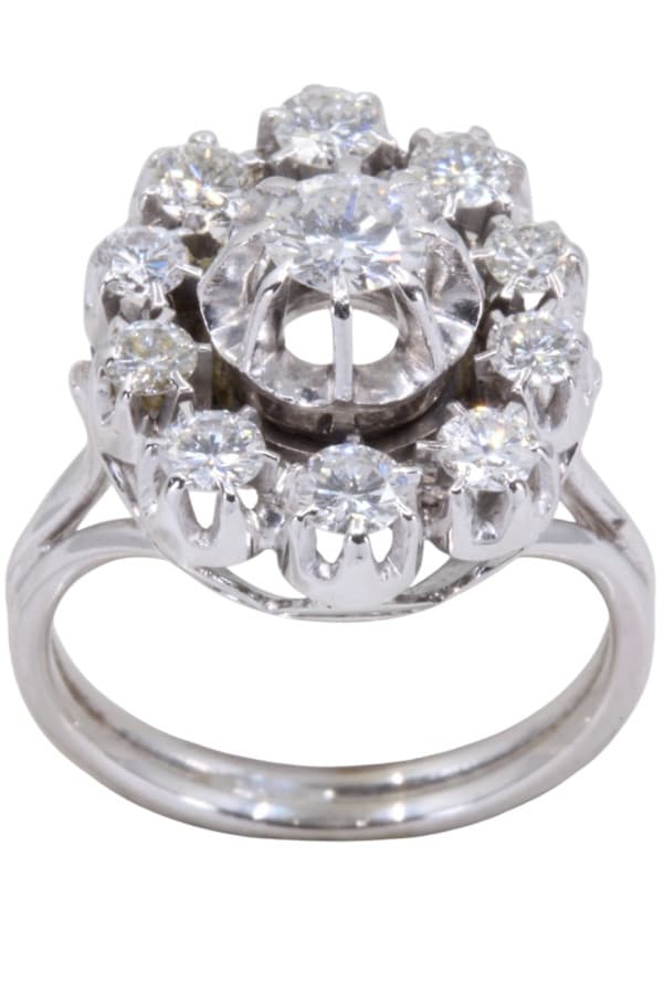 Bague Fleur Diamants