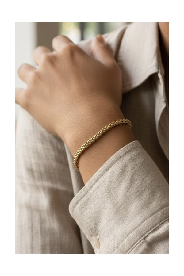 Bracelet Maille Palmier - photo 2