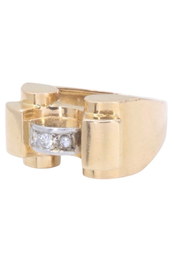 Bague Tank Saphirs Blancs - photo 5