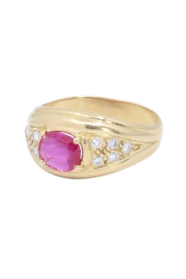 Bague Rubis Diamants - photo 5