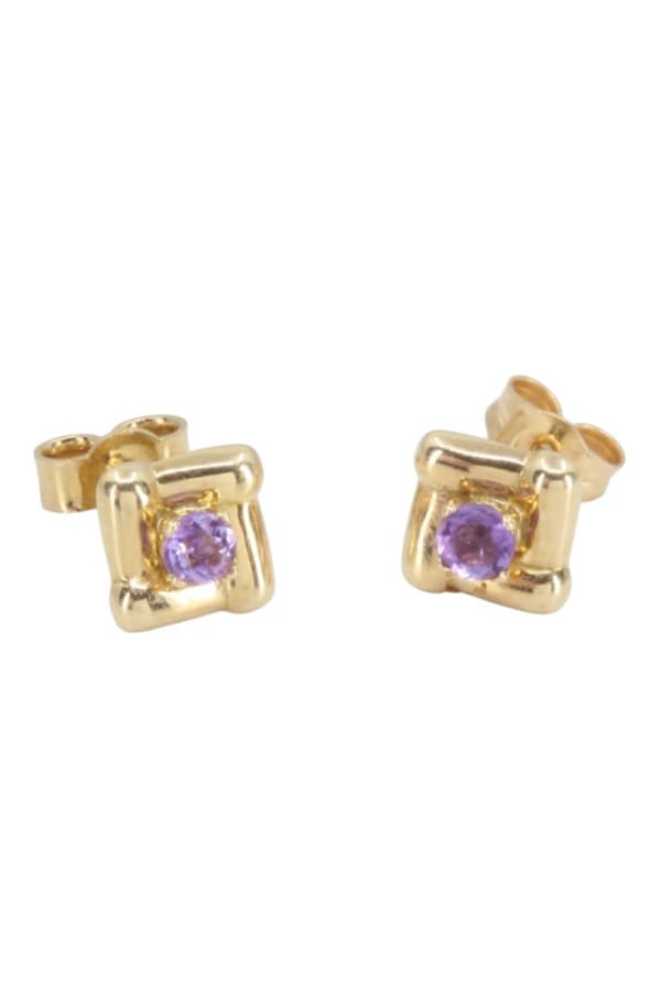 Boucles d'Oreilles Améthyste - photo 3