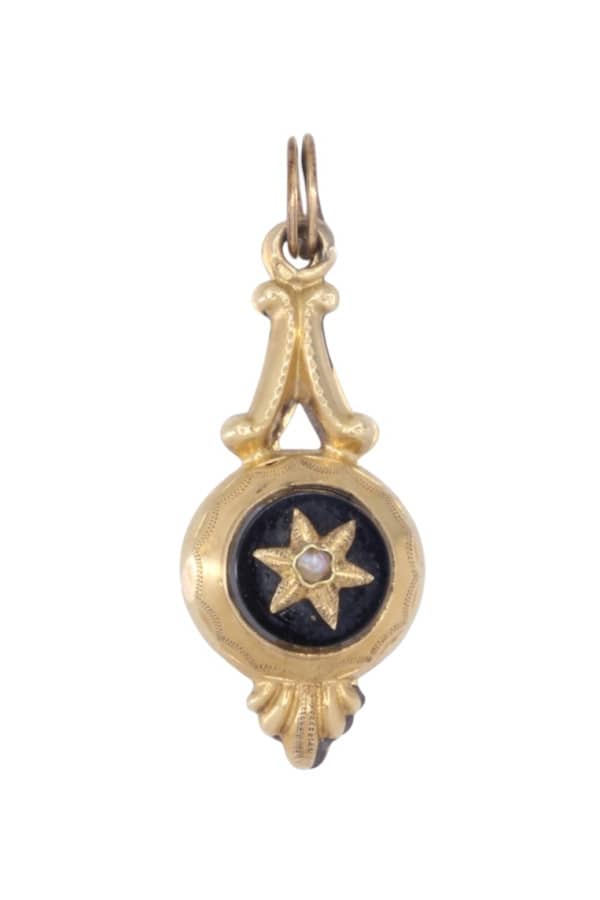 PENDENTIF ANCIEN ONYX, photo 2 sur 3