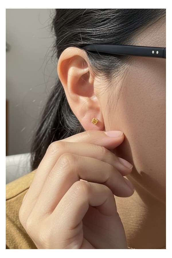 Boucles d'Oreilles Clous Opale - photo 2