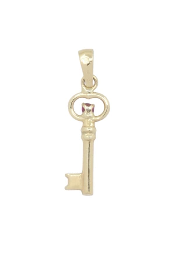 Pendentif Clé Rubis - photo 3