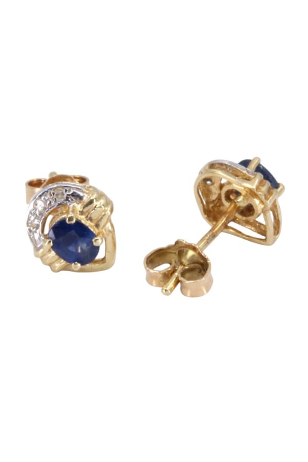 Boucles d'Oreilles Saphirs et Diamants - photo 3