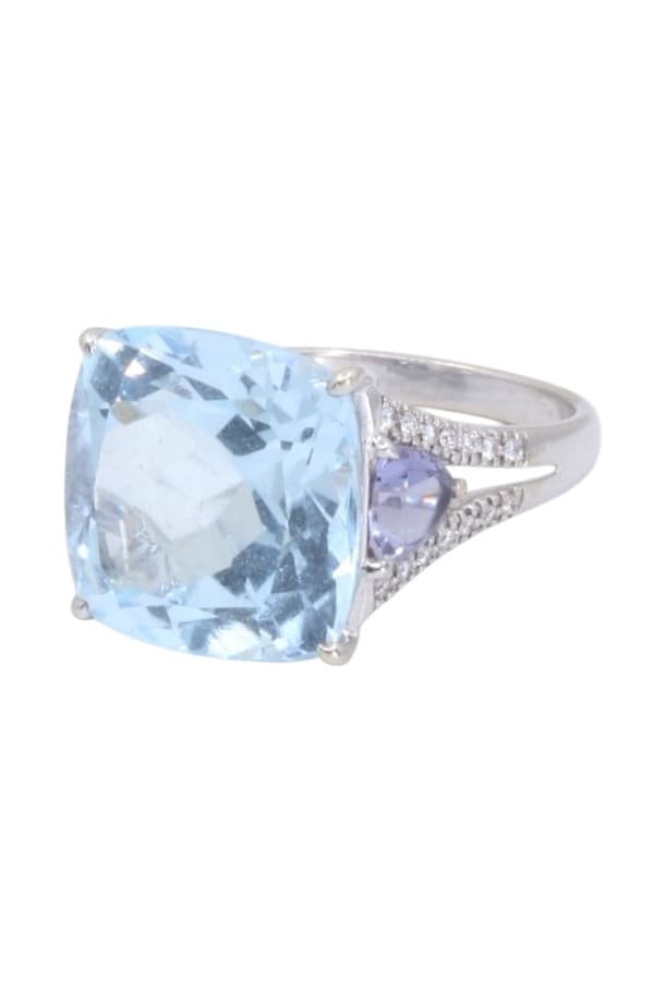 Bague Ancienne Topaze et Diamants - photo 4