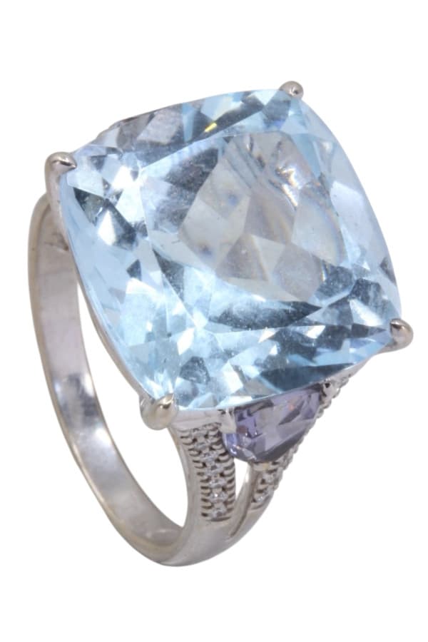Bague Ancienne Topaze et Diamants - photo 3