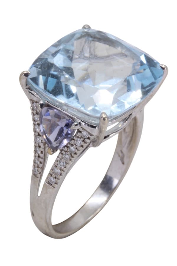 Bague Ancienne Topaze et Diamants - photo 5