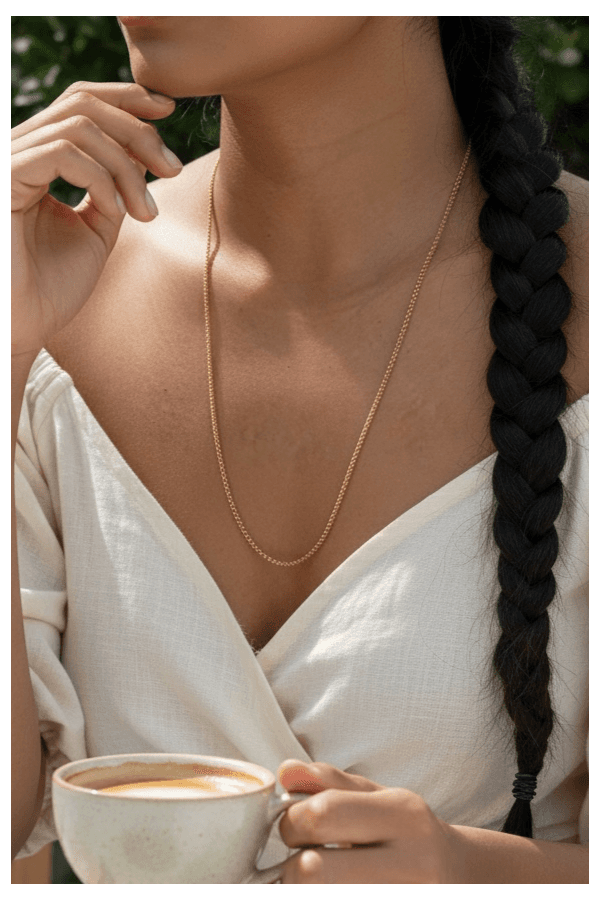 Chaine Maille Jaseron Doublée - photo 2