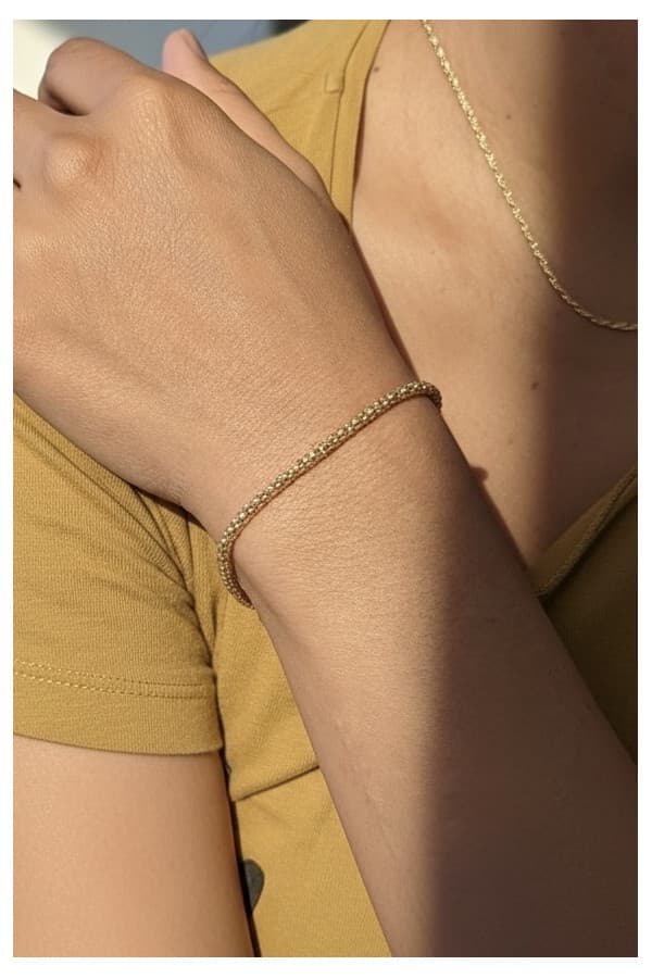 Bracelet Maille Pop-Corn - photo 2