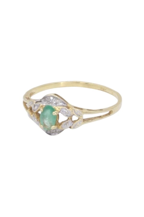 Bague Moderne Émeraude et Diamants - photo 5