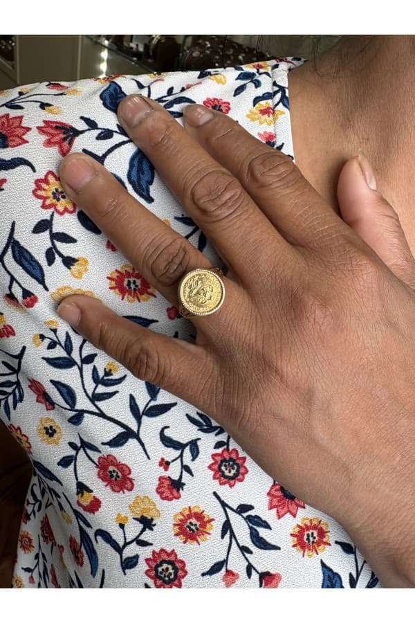 Bague Pièce 2 Pesos - photo 2