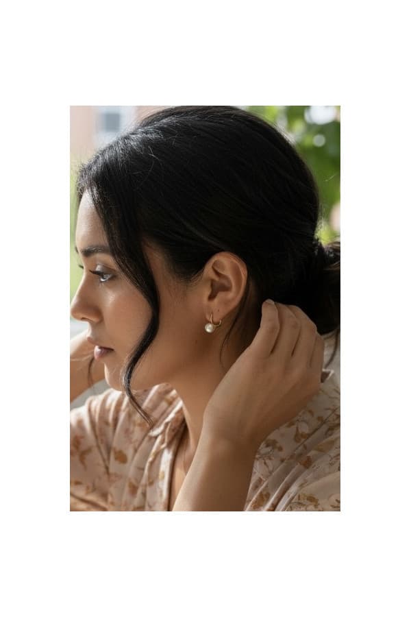 Boucles d'Oreilles Perles - photo 2