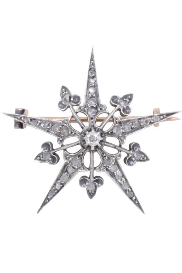 Broche Étoile Diamants