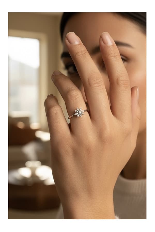 Bague Fleur Diamant - photo 2
