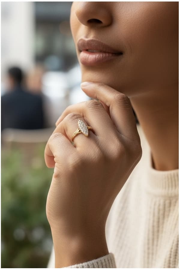 Bague Marquise Diamants - photo 2