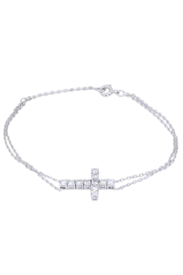 Bracelet Croix Diamants - photo 3