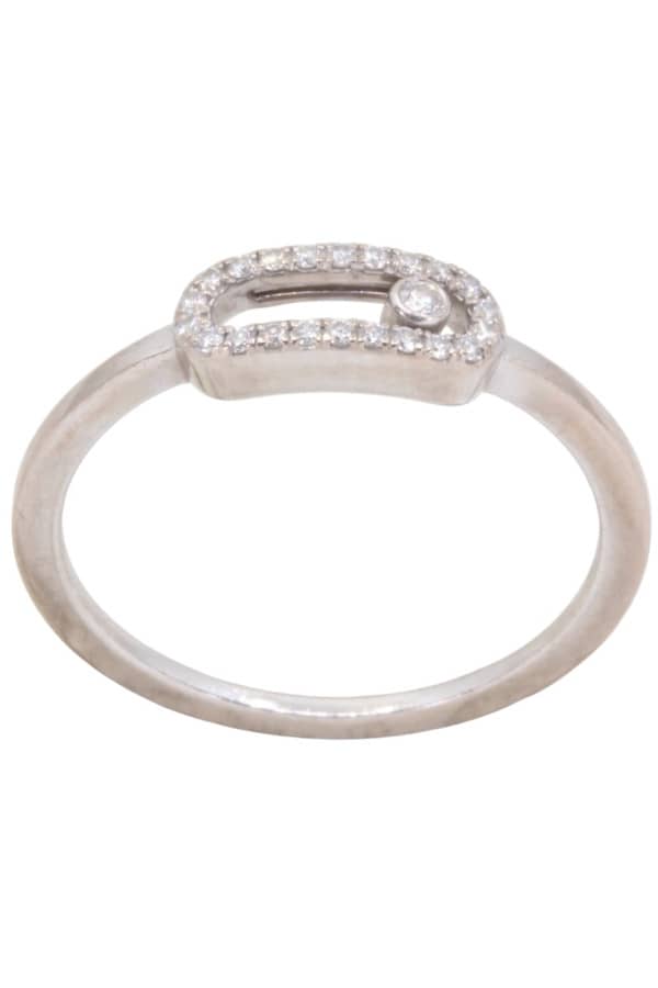 BAGUE MESSIKA MOVE UNO SEMI PAVE, photo 2 sur 3