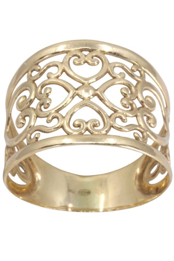 BAGUE MODERNE AJOURÉE, photo 2 sur 3