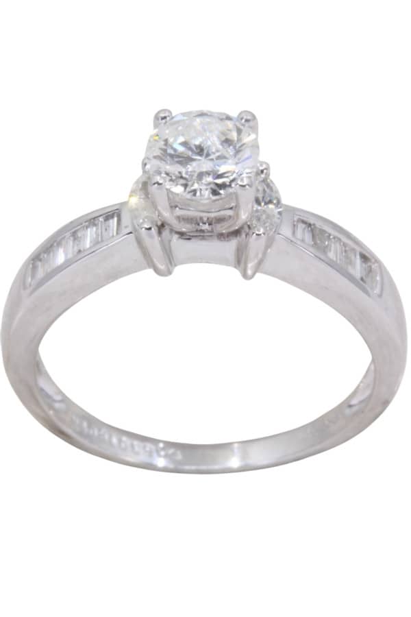 BAGUE STYLE SOLITAIRE DIAMANTS, photo 2 sur 3