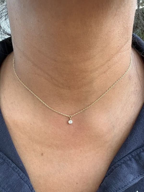 Collier Centre Diamant - photo 2