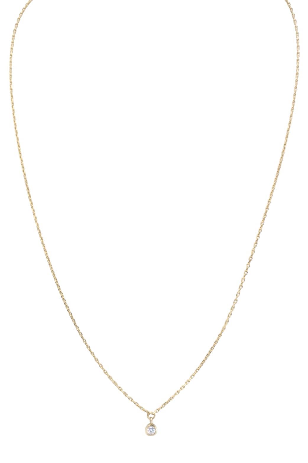 COLLIER CENTRE DIAMANT, photo 2 sur 3