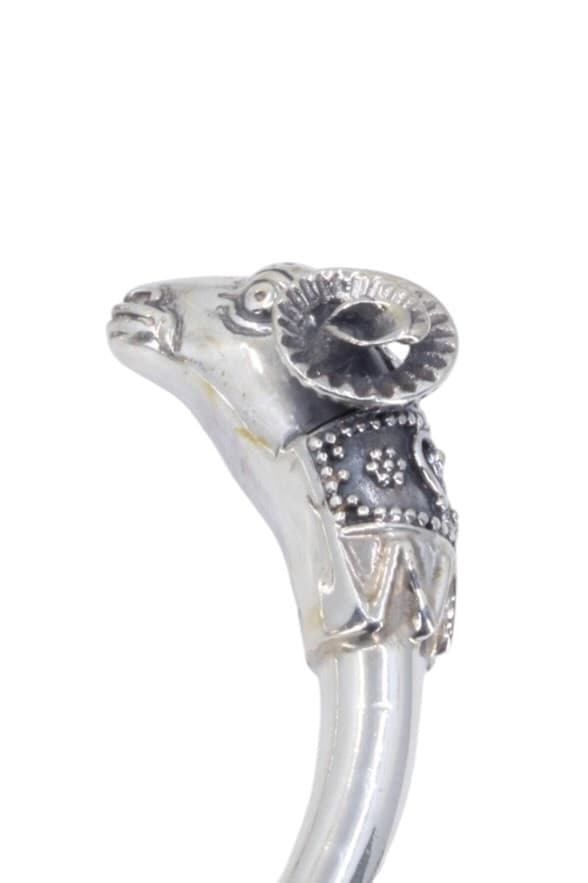 Bracelet Tete de Bouc Argent - photo 3